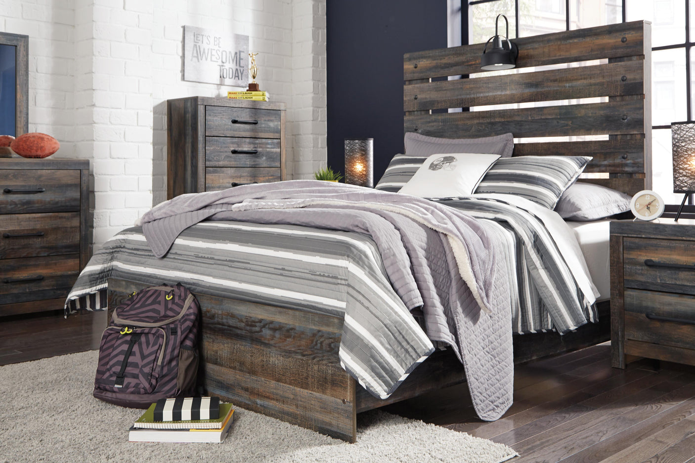 Drystan Panel Bed Bedroom Set