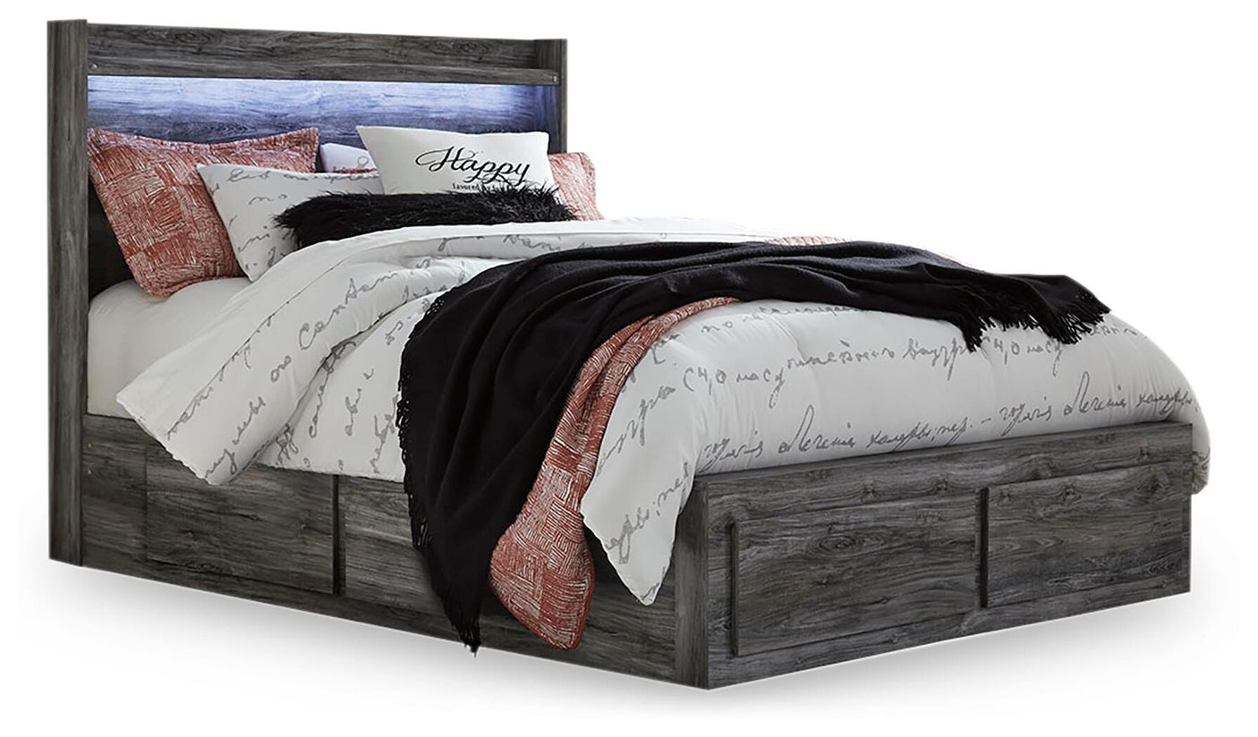 Baystorm Panel Bed with 6 Storage Drawers