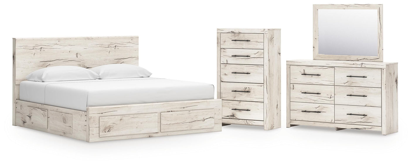 Lawroy Panel Storage Bed Bedroom Set
