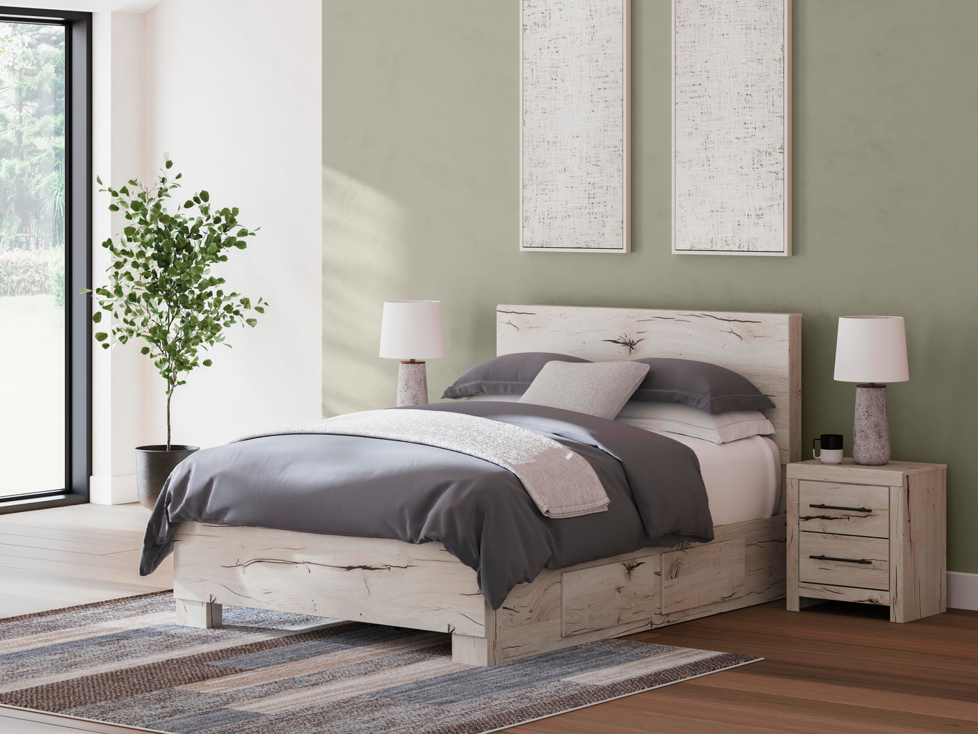 Lawroy Panel Bed with Storage