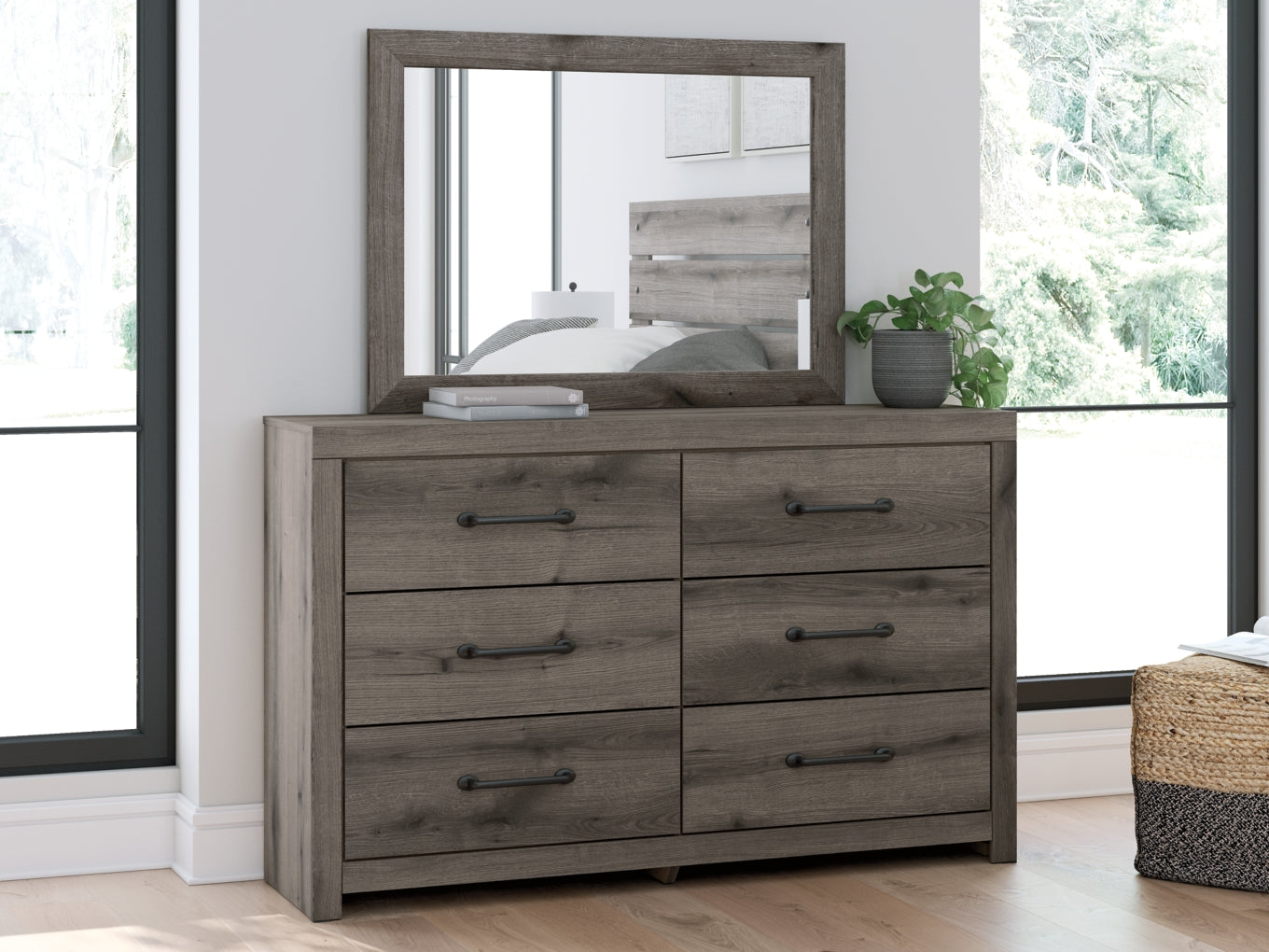 Graystorm Dresser with Mirrors