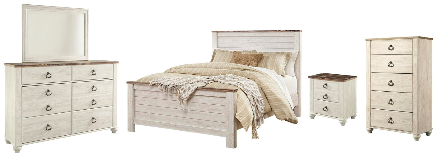 Willowton Panel Bed Bedroom Set