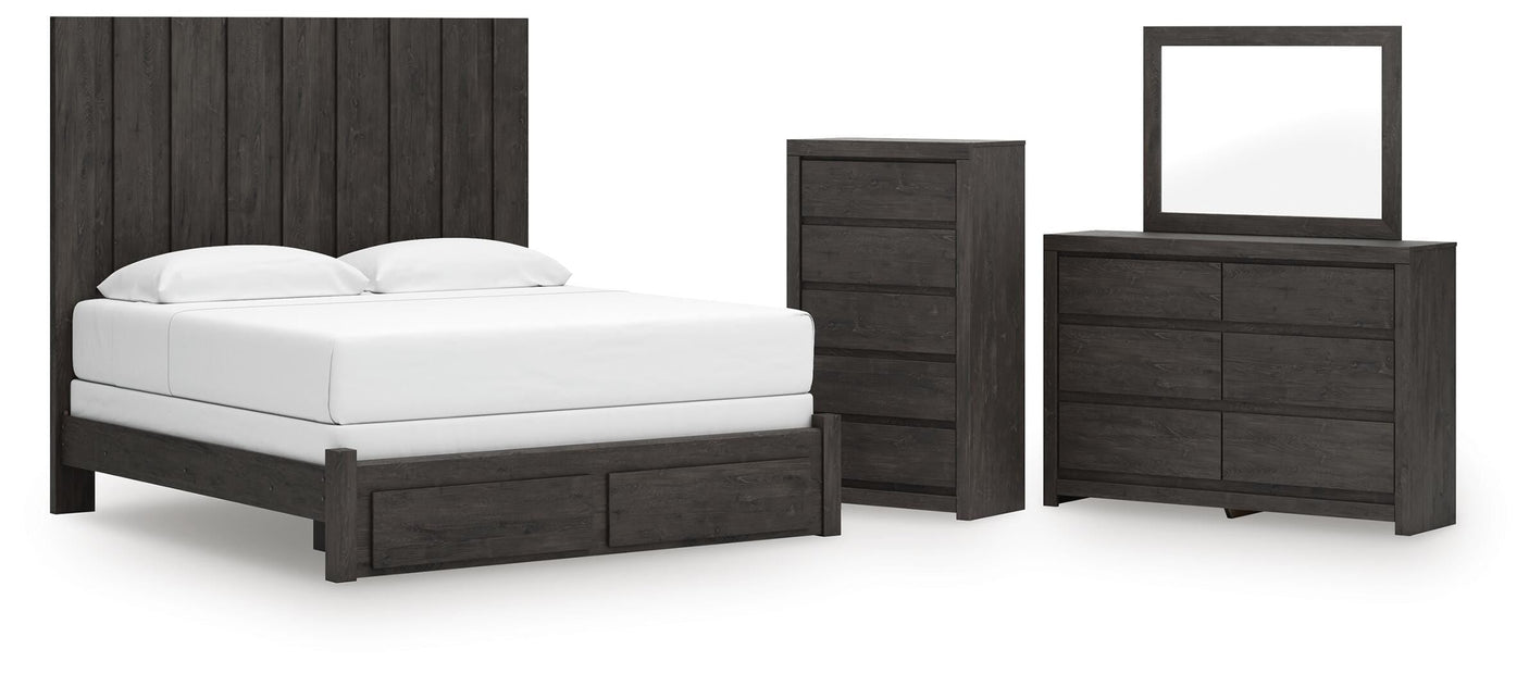 Fraluna Panel Storage Bed Bedroom Set