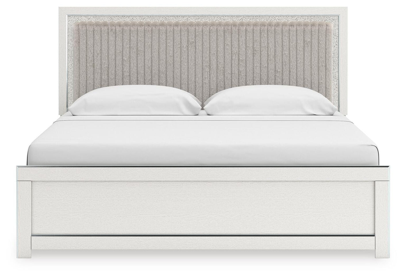 Zuraleus Upholstered Panel Platform Bed Bedroom Set