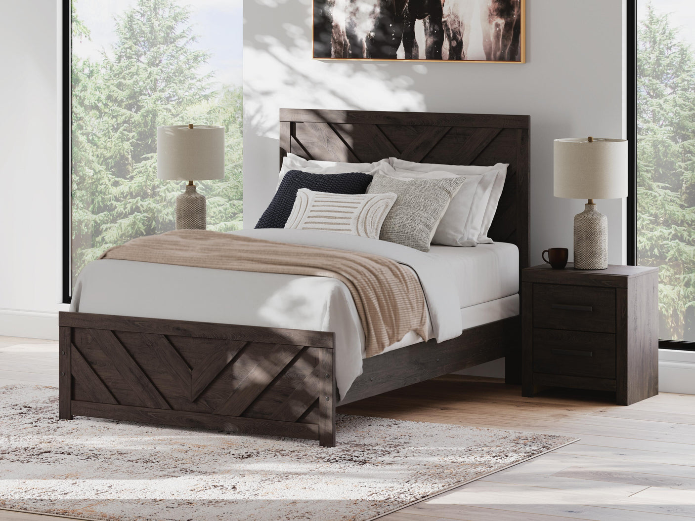 Prendonea Panel Bed