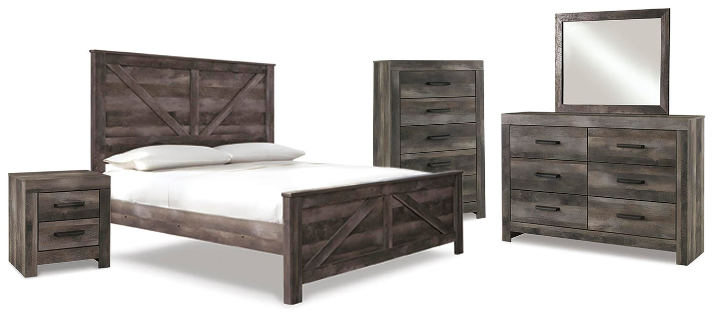 Wynnlow Crossbuck Panel Bed Bedroom Set
