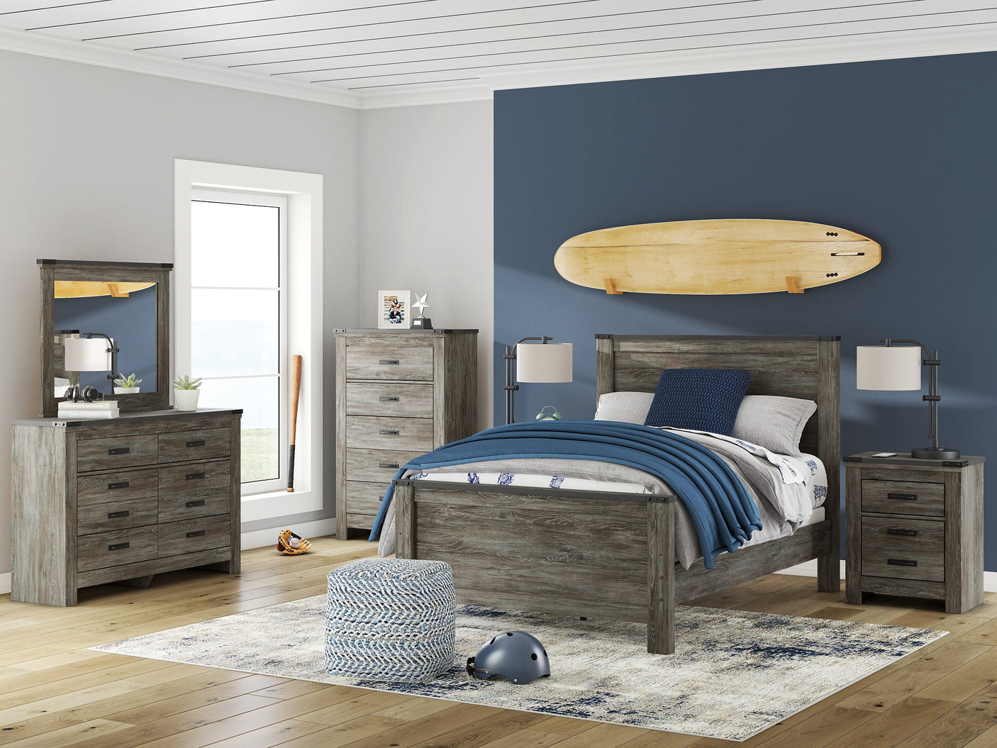 Frandern Dresser and Mirror