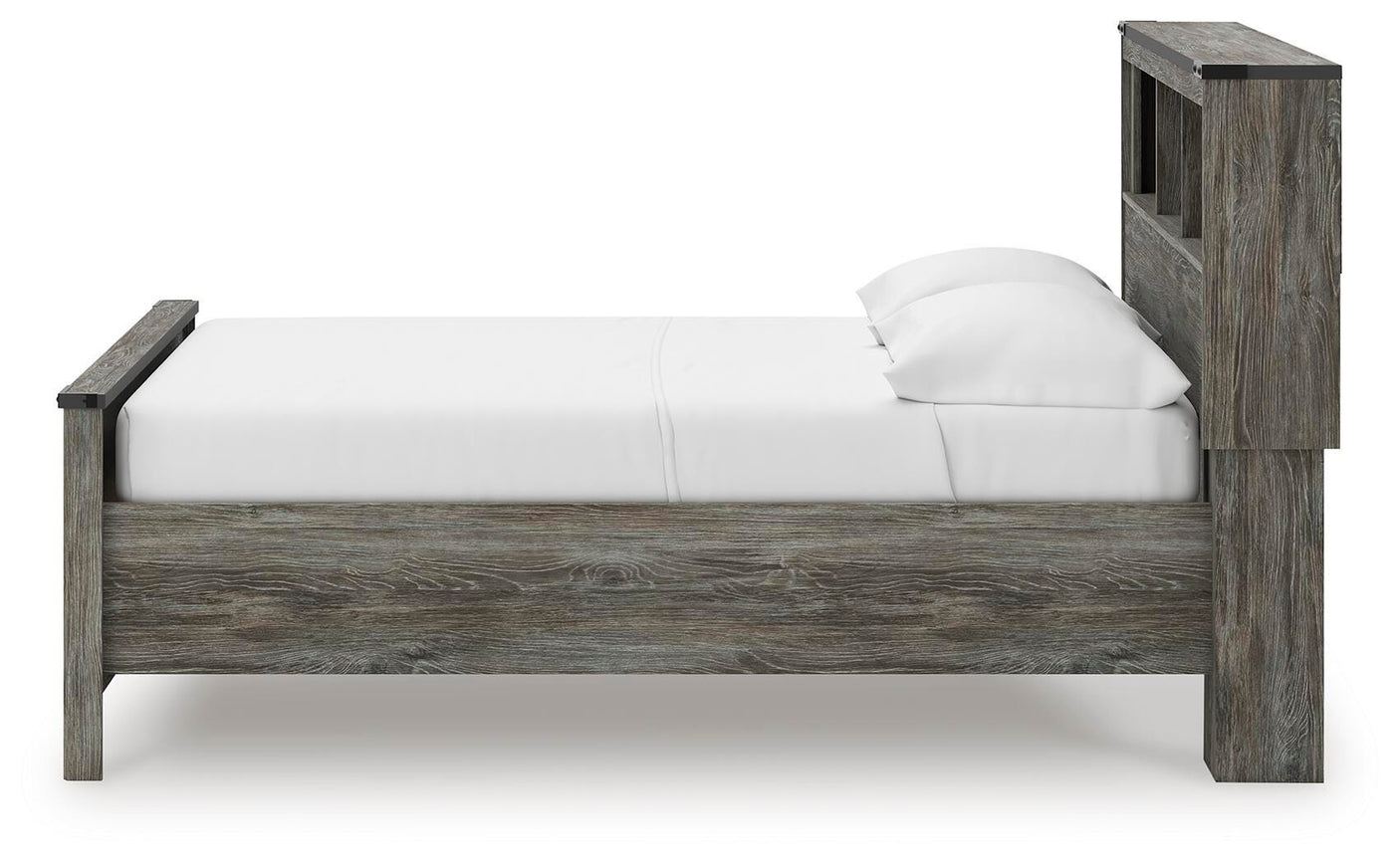 Frandern Bookcase Panel Bed with Storage
