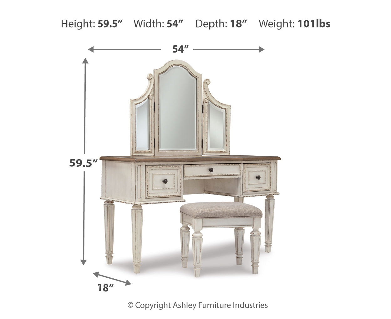 Realyn Makeup Vanity Sets