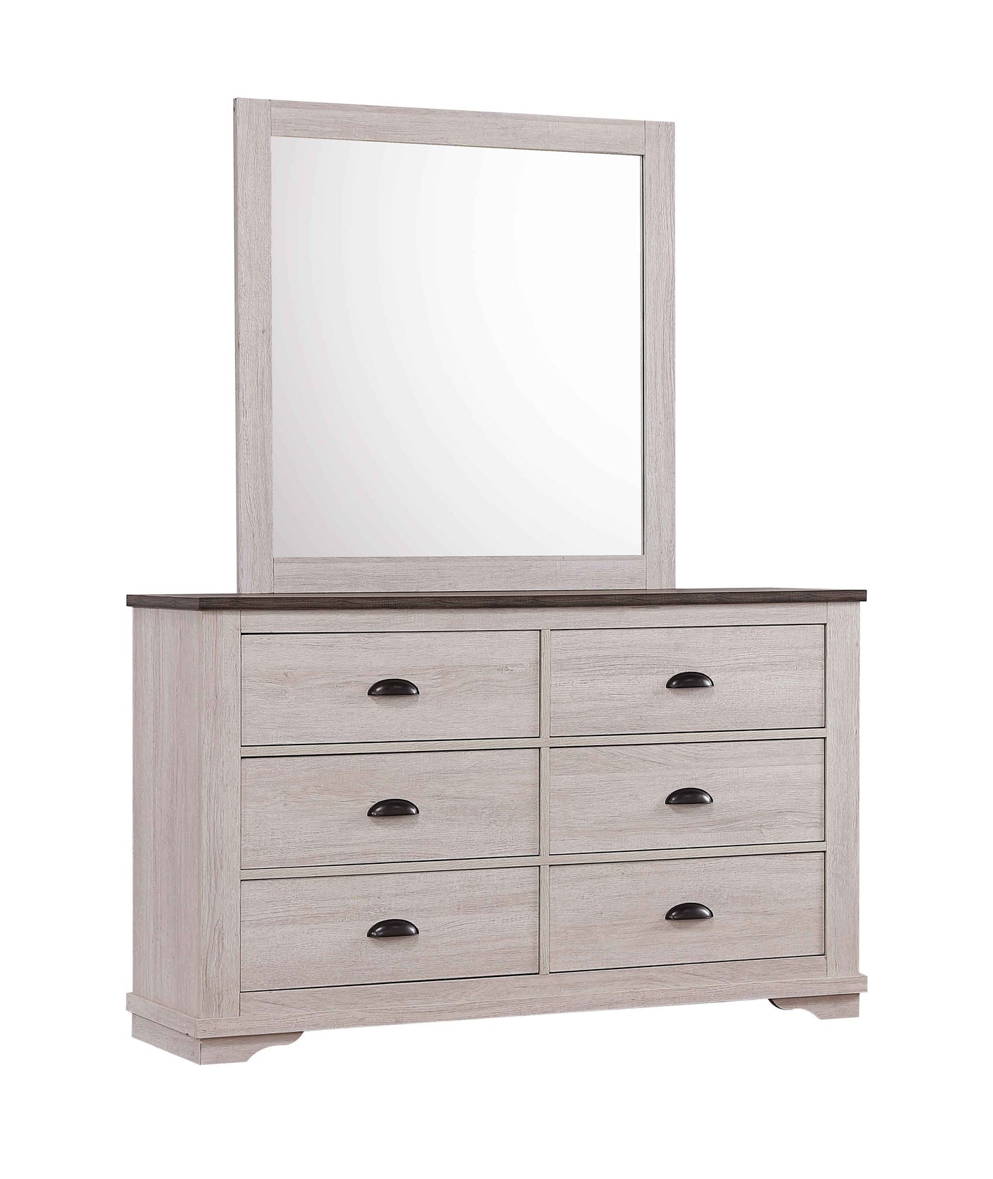 Coralee Dresser Chalk/Grey