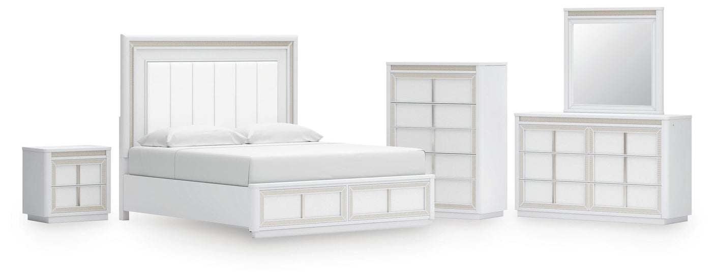 Chalanna Upholstered Storage Bed Bedroom Set