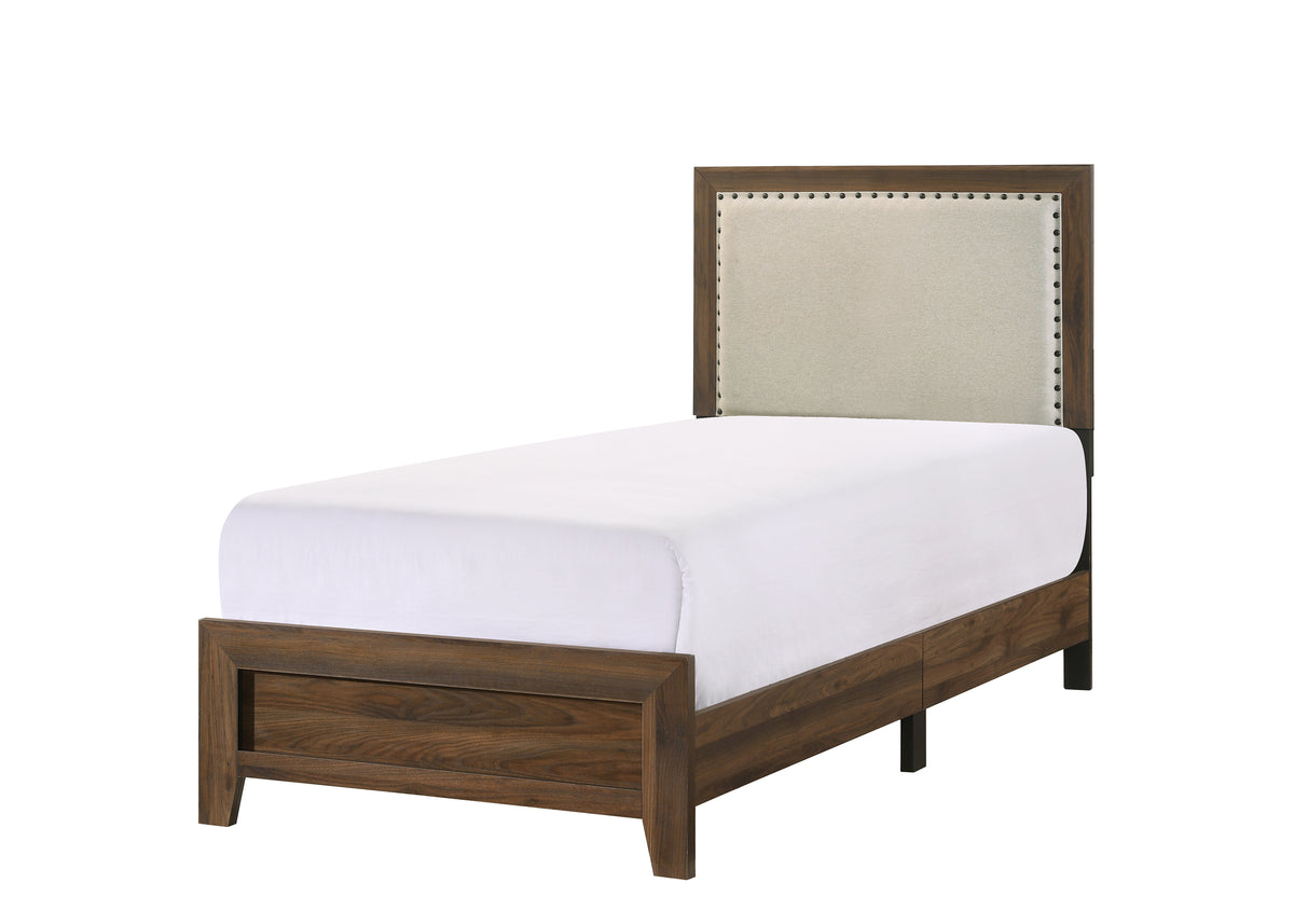 Millie Upholsteredolstery One Box Br.Cherry Bedroom Collection