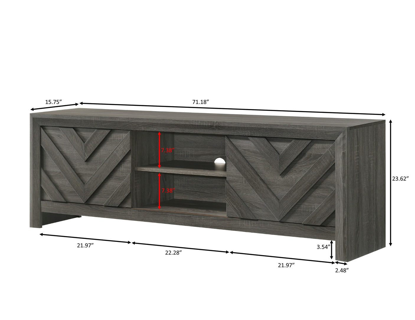 Valor Tv Stand-Grey