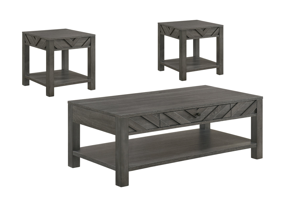Valor 3-Pk Cocktail Set-Grey