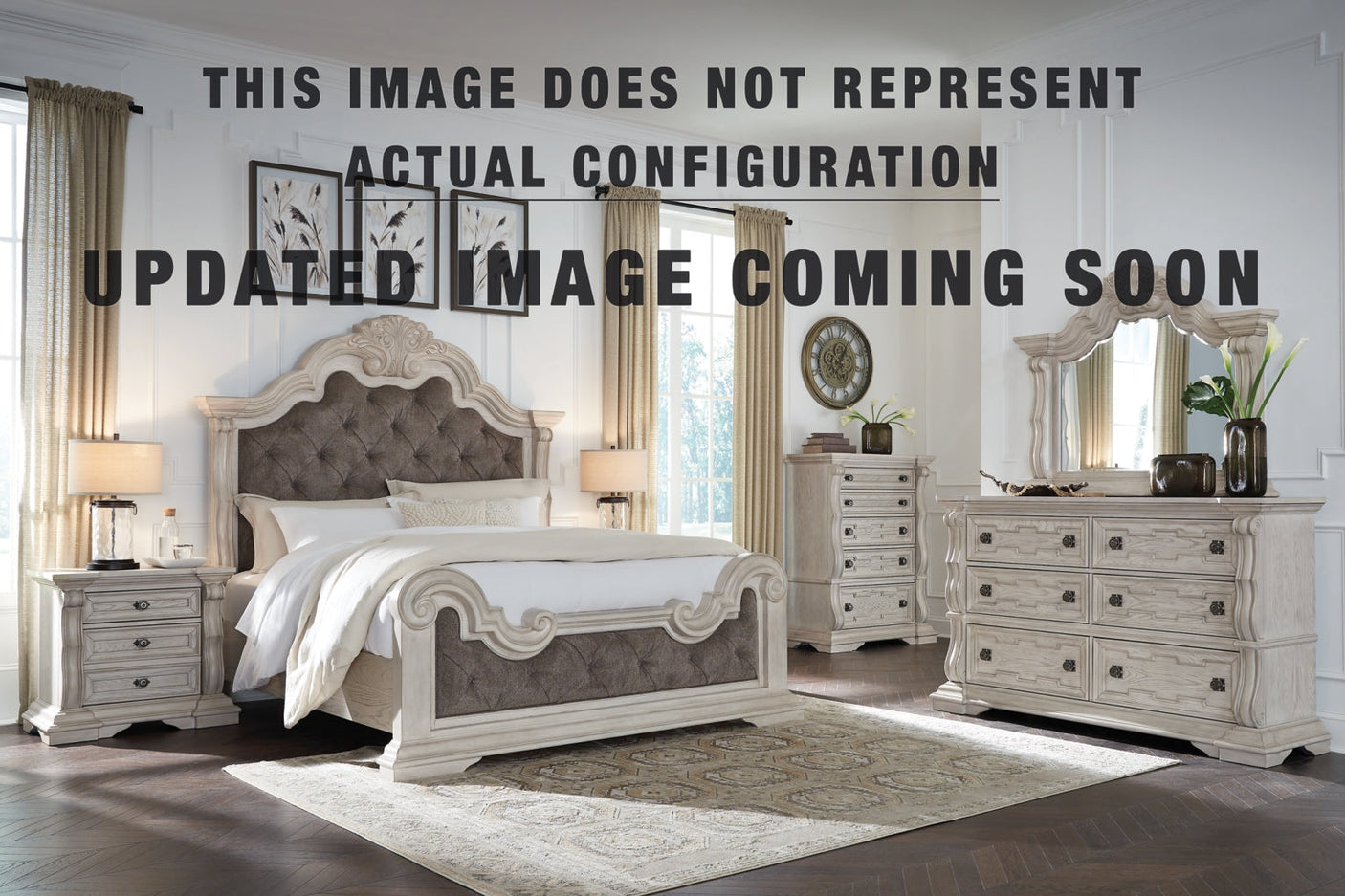 Bruchandi Upholstered Panel Bed Bedroom Set