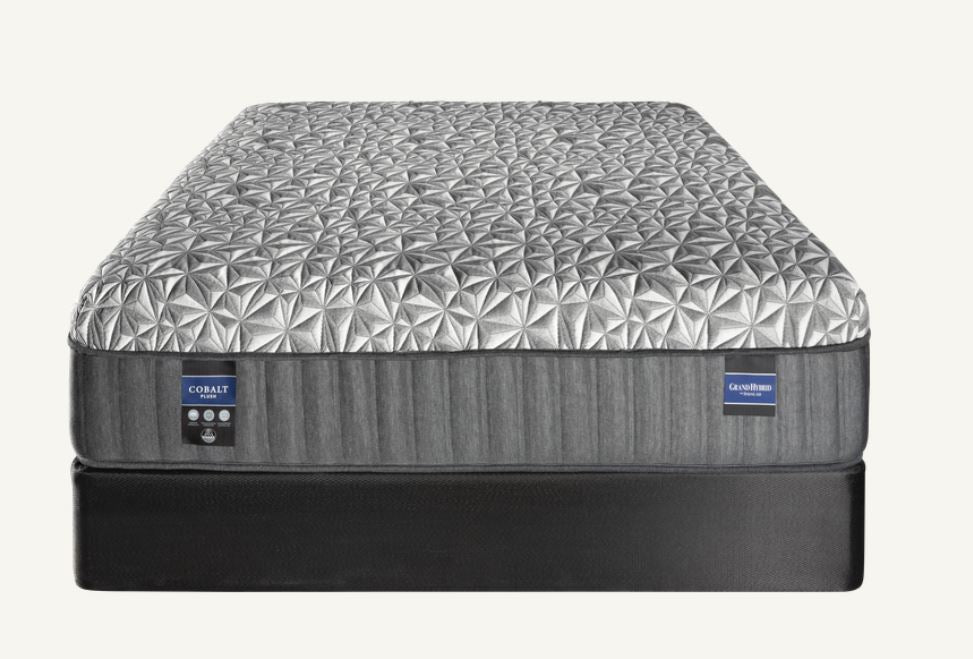 Grand Hybrid Cobalt Plush Mattress & Boxspring
