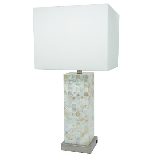 Pearl Square Table Lamp
