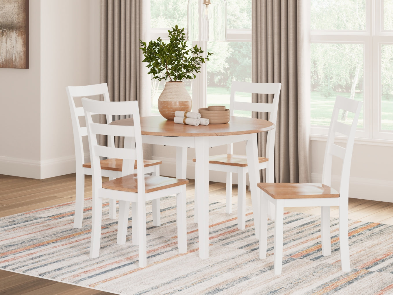 Gesthaven Dining Set (Up to 4 Barstools)