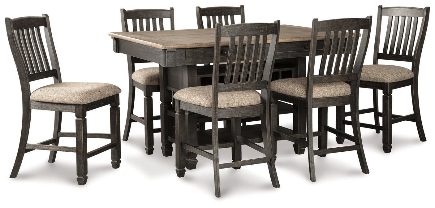 Tyler Creek Dining Set (Up to 6 Barstools)