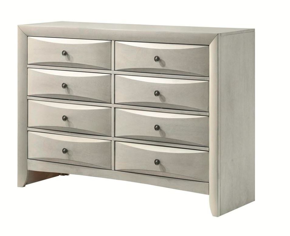 Emily White Queen Storage Bedroom Set
