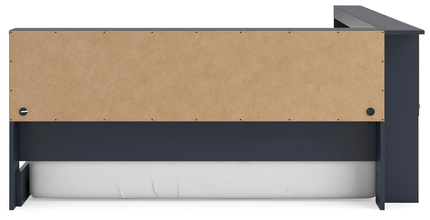 Simmenfort Bookcase Storage Bed