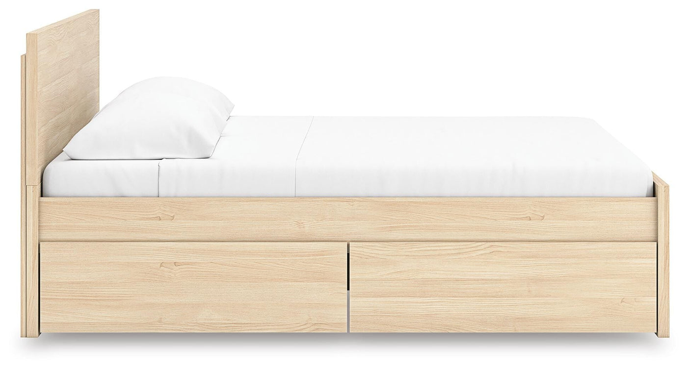 Onita Panel Platform Bed with 1 Side Storage
