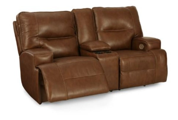 Frankie Leather Loveseat