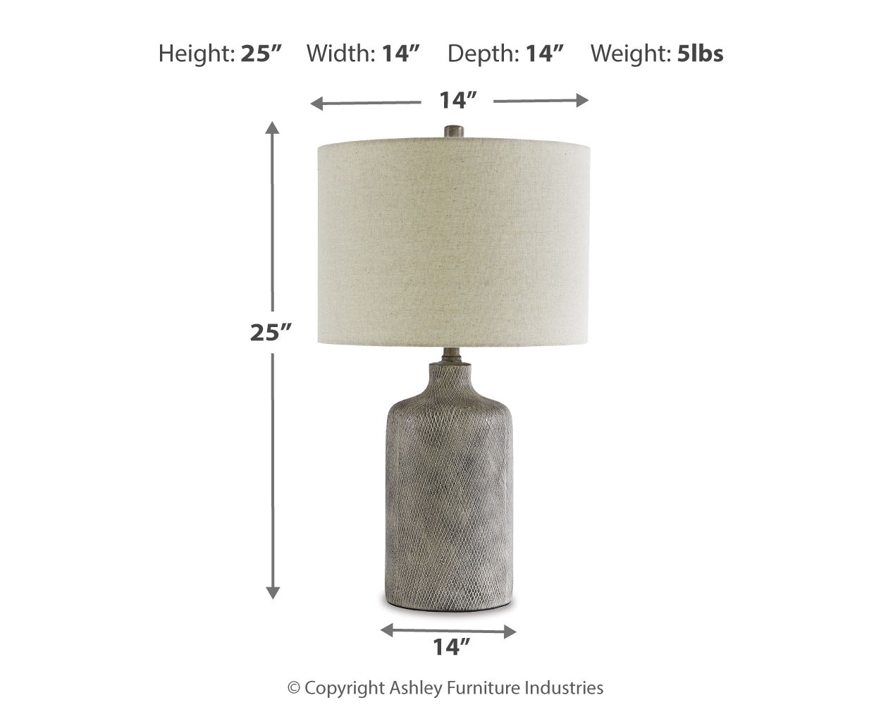 Linus Ceramic Table Lamp