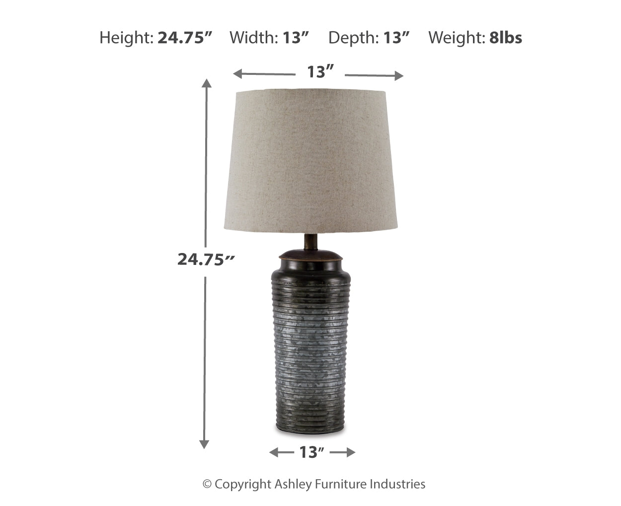 Norbert Metal Table Lamp