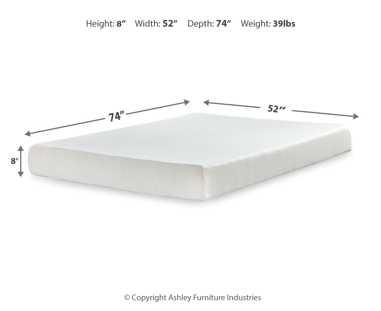 Chime 8 Inch Memory Foam Mattresses