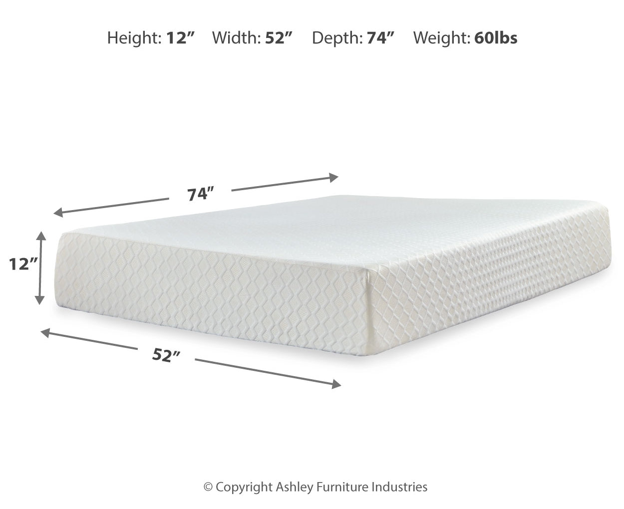 Chime 12 Inch Memory Foam Mattresses