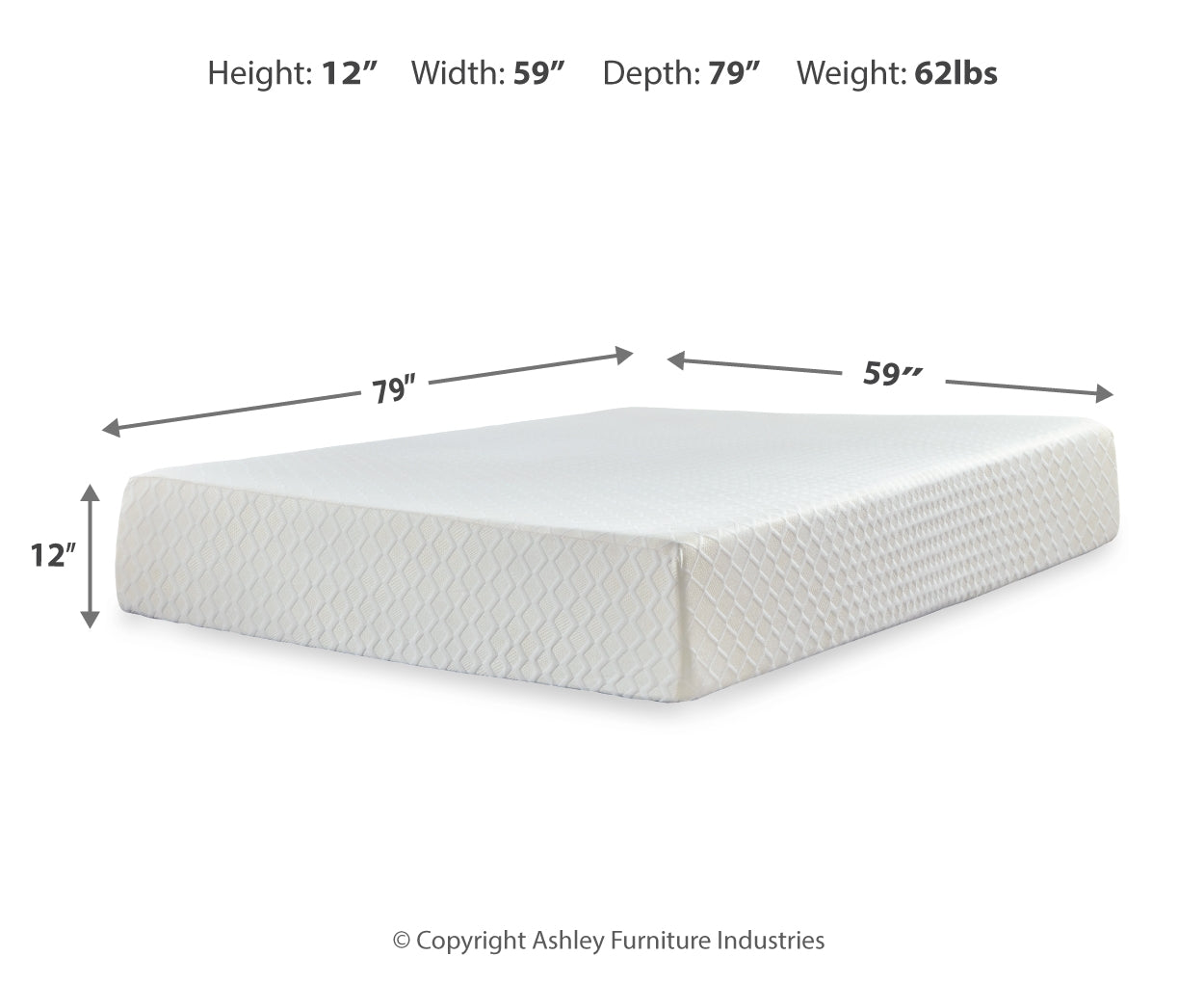 Chime 12 Inch Memory Foam Mattresses