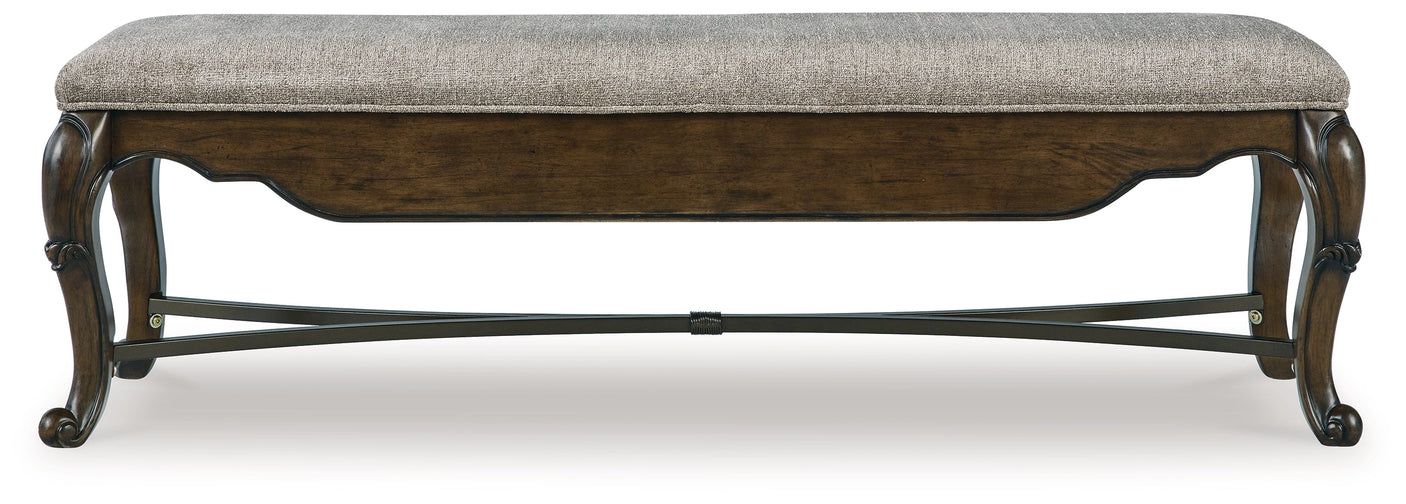 Queen Ann Upholstered Storage Bench