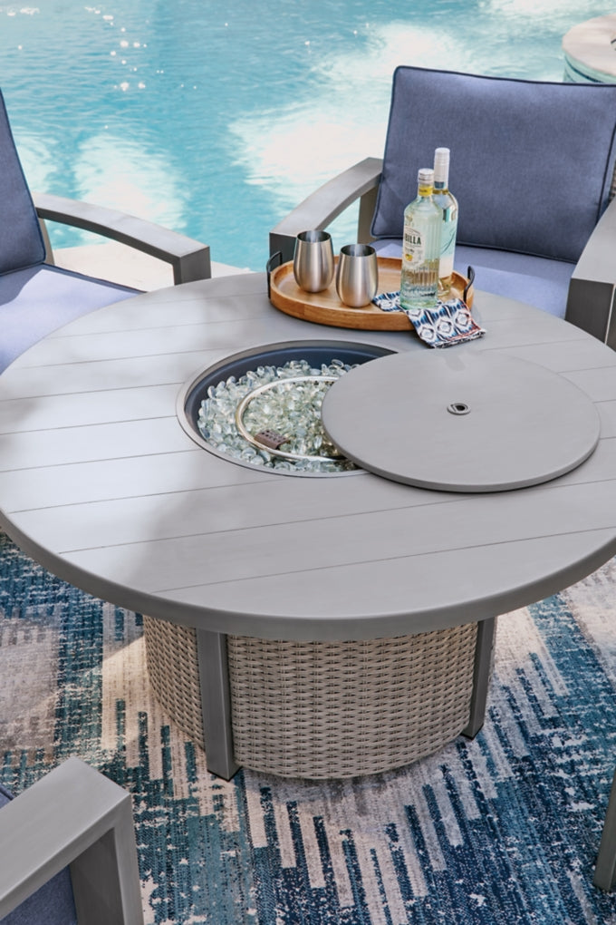 Half Outdoor Fire Pit