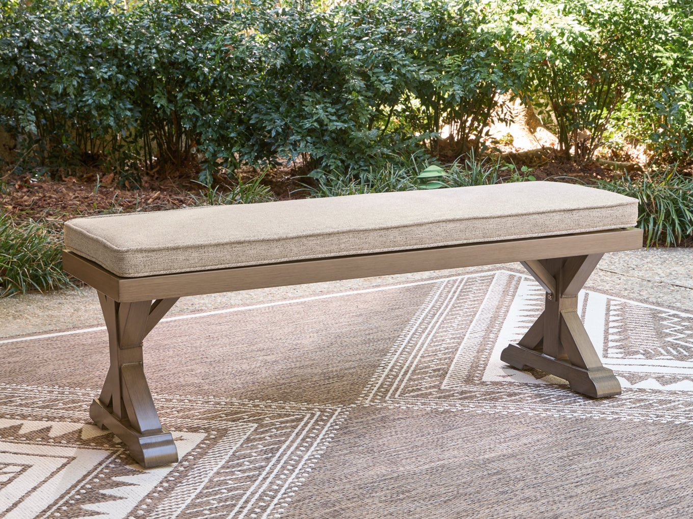 Revare Beach Bench with Cushion