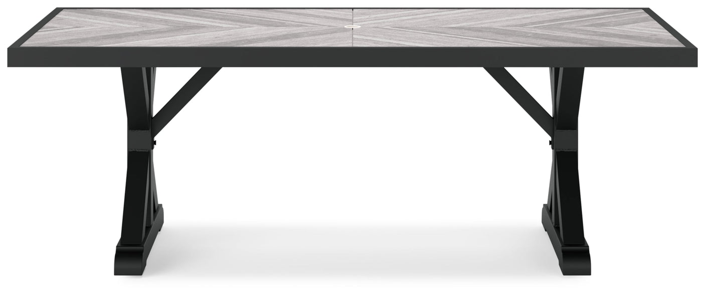 Beachcroft RECT Dining Table with Umbrella Option