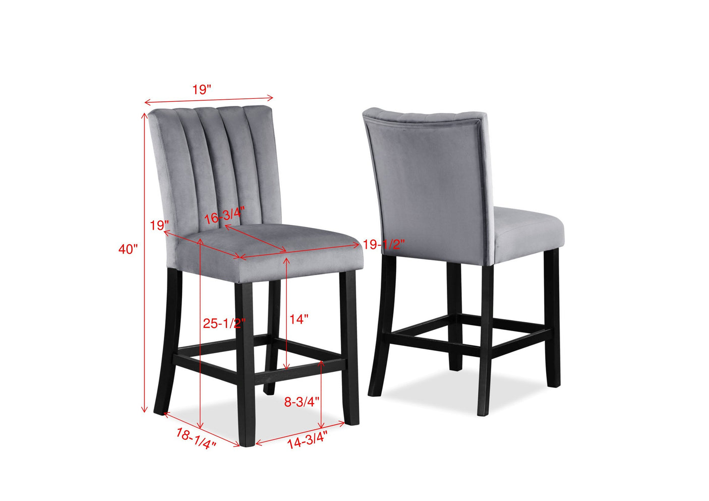 Pascal Counter Height Chair (Set of 2)