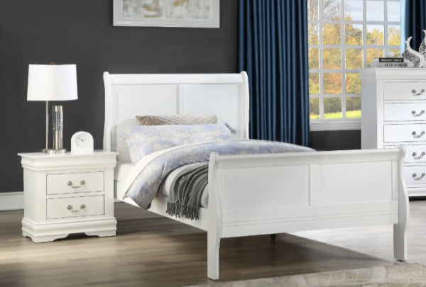 Philip White Queen Bed