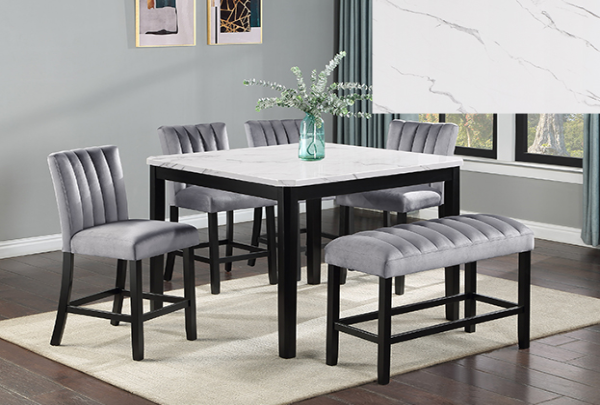 Pascal Counter Height Table w/ 4 Chairs