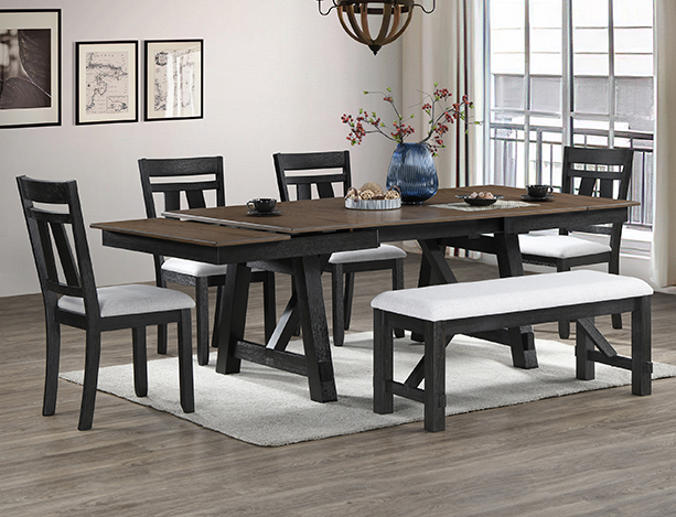 Maribelle Wheat Table w/ 4 Chairs