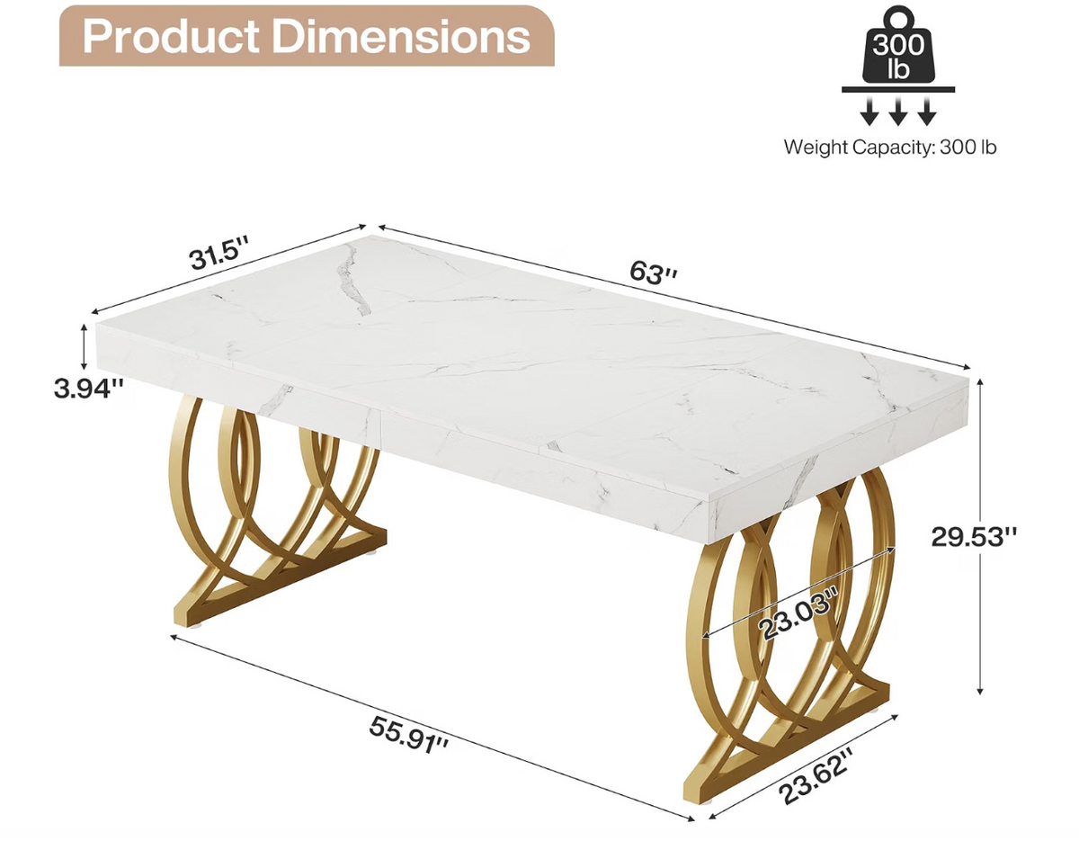 Executive Modern 63" Desk