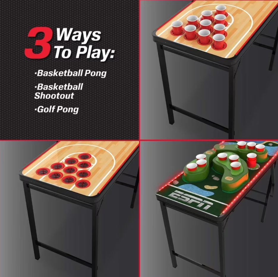 LED Combo Pong Table