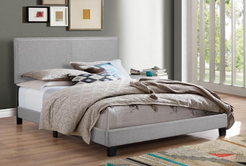 Erin Grey Bed w/ Nailhead