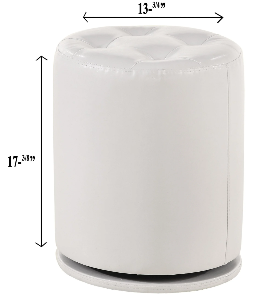 Morgan Vanity w/ Stool - White