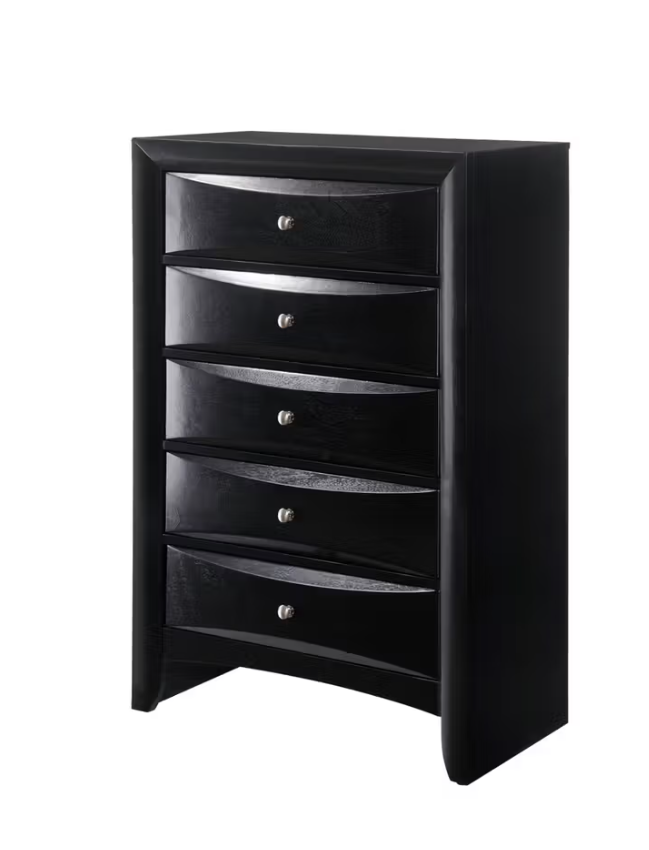 Briana Black Queen Storage Bedroom Set
