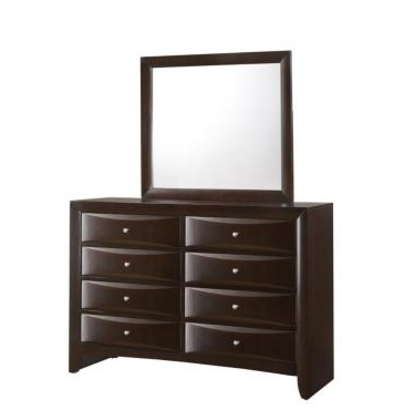 Emily Dark Cherry King Storage Bedroom Set