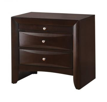 Emily Dark Cherry Queen Storage Bedroom Set