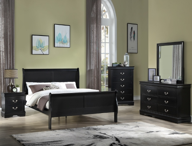 Philip Black Queen Bed