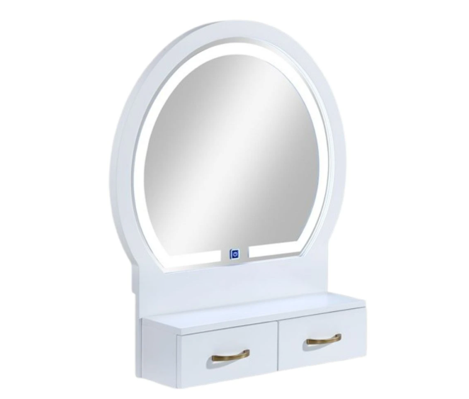 Cecilia Vanity Table w/ Stool - White