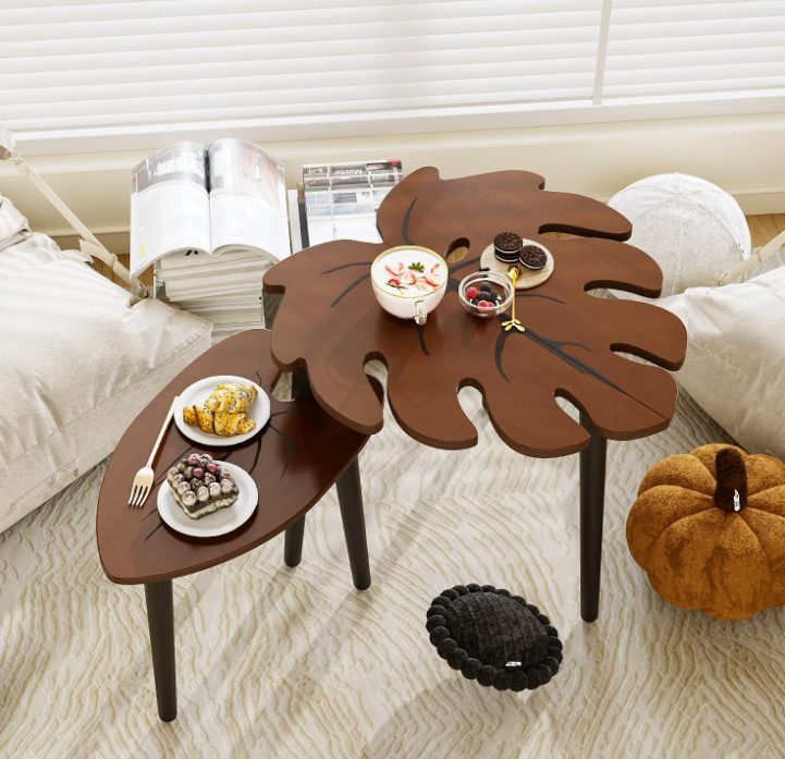 Leaf nesting Tables (set of 2)